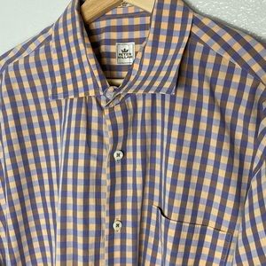Peter millar gingham long sleeve shirt